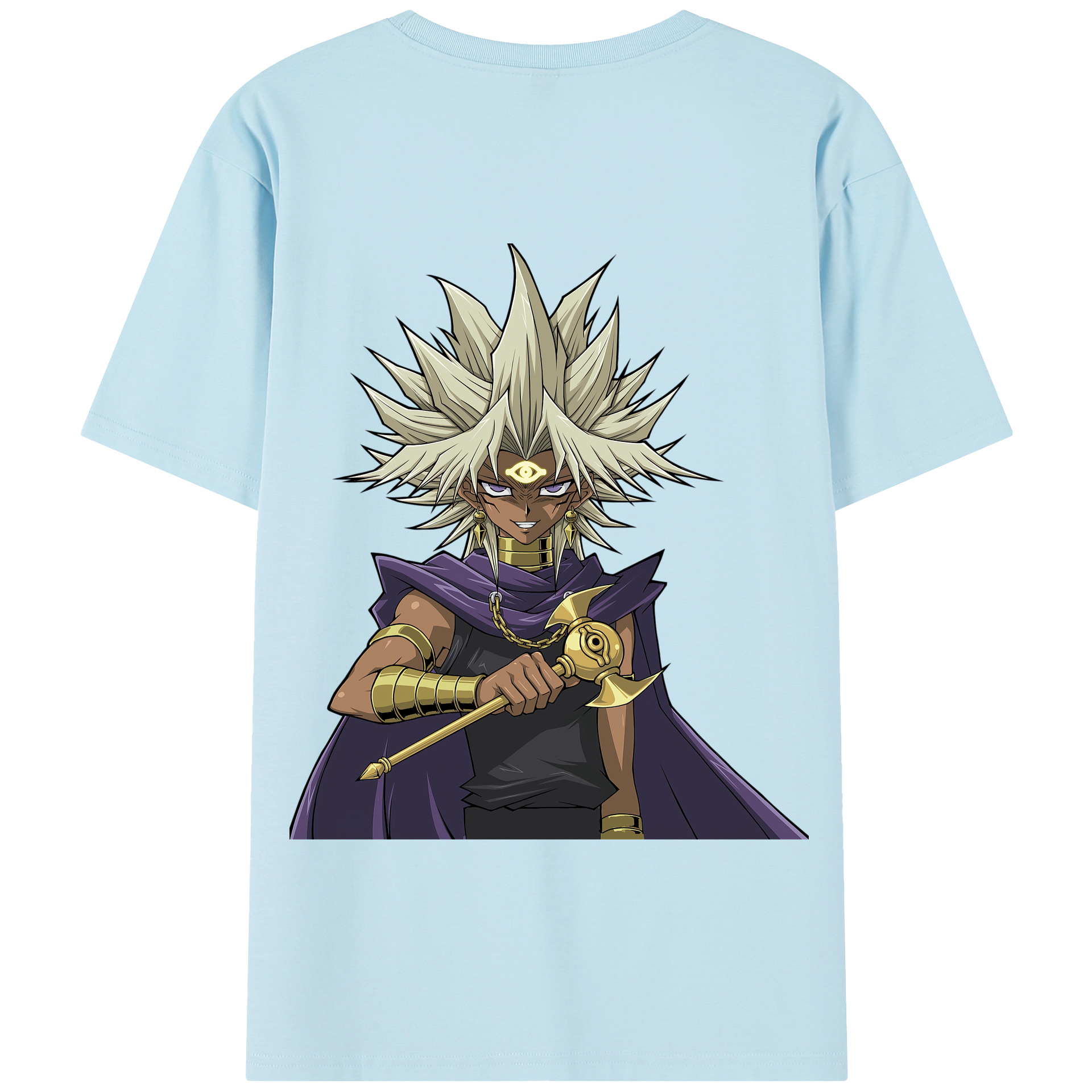 （画像用） 遊☆戯☆王 Yu-Gi-Oh! 綿100％半袖Tシャツ（背面プリント）